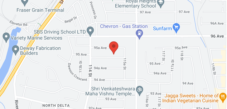 map of 11501 95 AVENUE